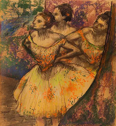 Three Dancers Edgar Degas